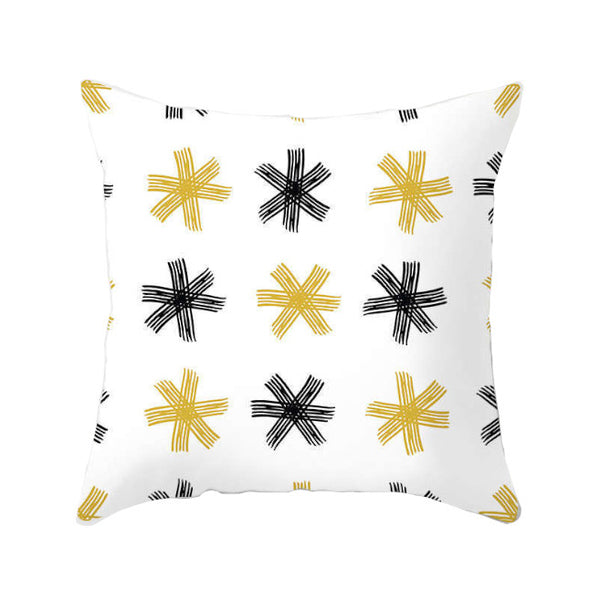 45 X 45Cm Gold Printed Cushion Cover Cushions & Decorative Pillows