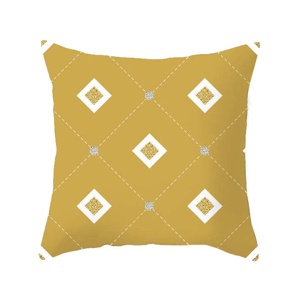 45 X 45Cm Gold Printed Cushion Cover Cushions & Decorative Pillows