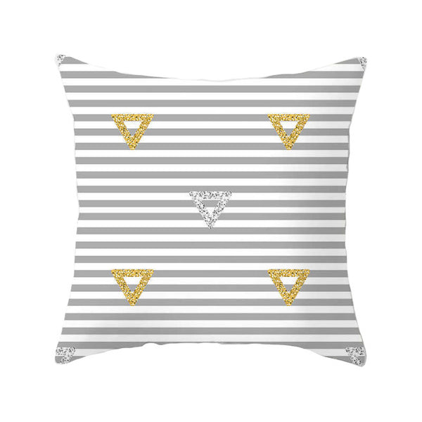 45 X 45Cm Gold Printed Cushion Cover Cushions & Decorative Pillows