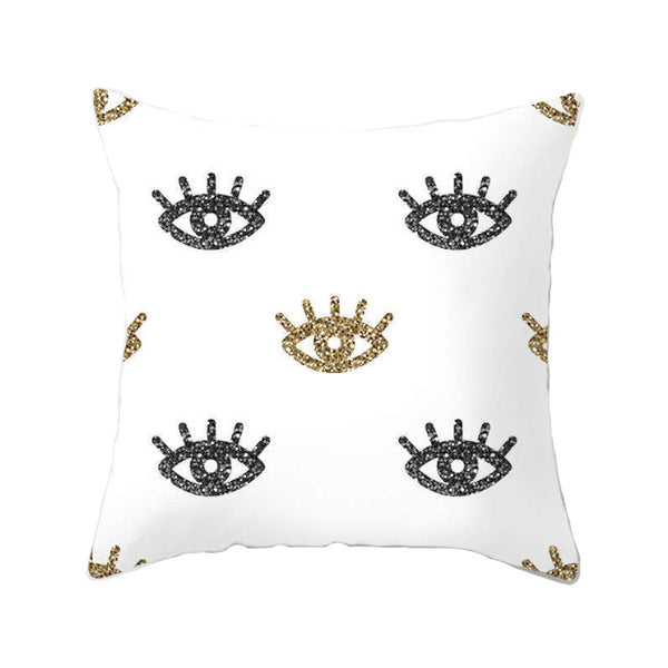 45 X 45Cm Gold Printed Cushion Cover Cushions & Decorative Pillows
