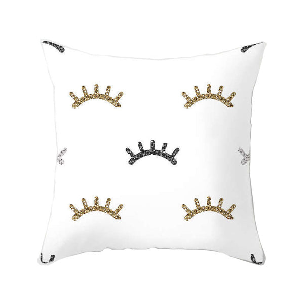 45 X 45Cm Gold Printed Cushion Cover Cushions & Decorative Pillows