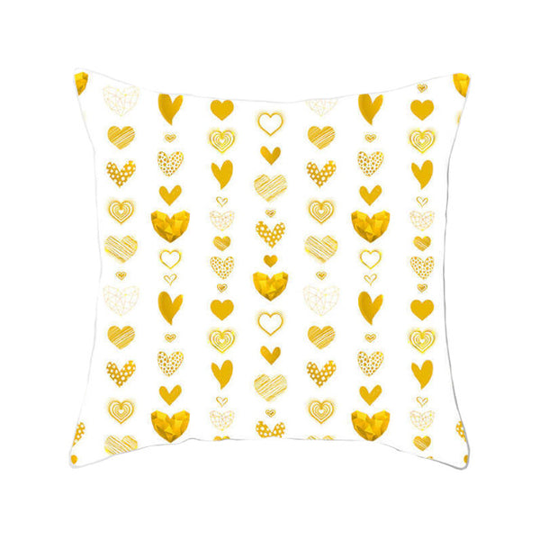 45 X 45Cm Gold Printed Cushion Cover Cushions & Decorative Pillows