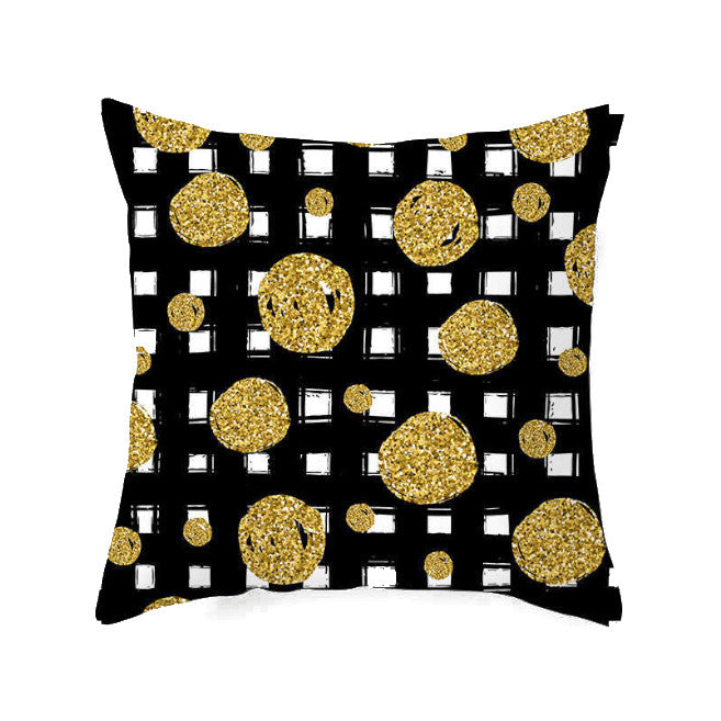 45 X 45Cm Gold Printed Cushion Cover Cushions & Decorative Pillows