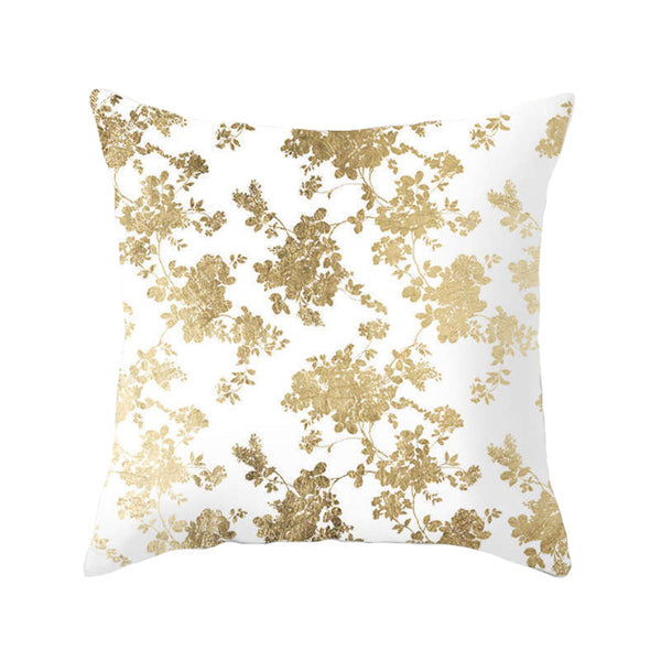 45 X 45Cm Gold Printed Cushion Cover Cushions & Decorative Pillows