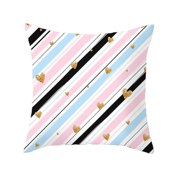 45 X 45Cm Gold Printed Cushion Cover Cushions & Decorative Pillows