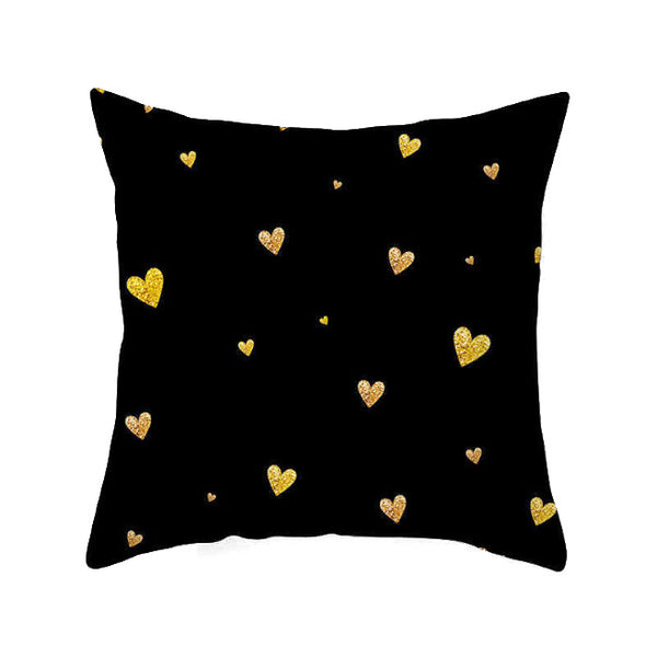 45 X 45Cm Gold Printed Cushion Cover Cushions & Decorative Pillows
