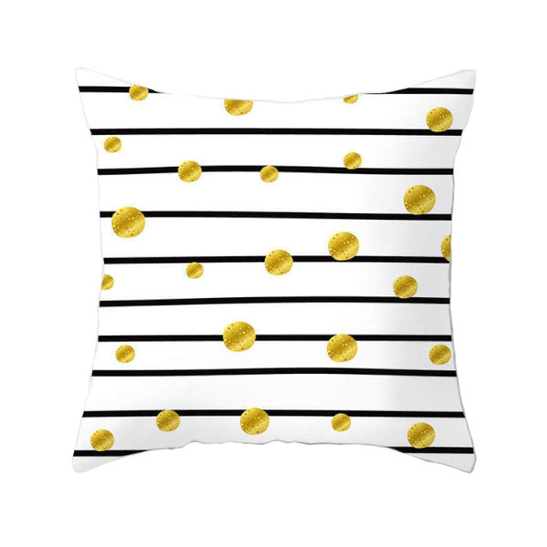 45 X 45Cm Gold Printed Cushion Cover Cushions & Decorative Pillows