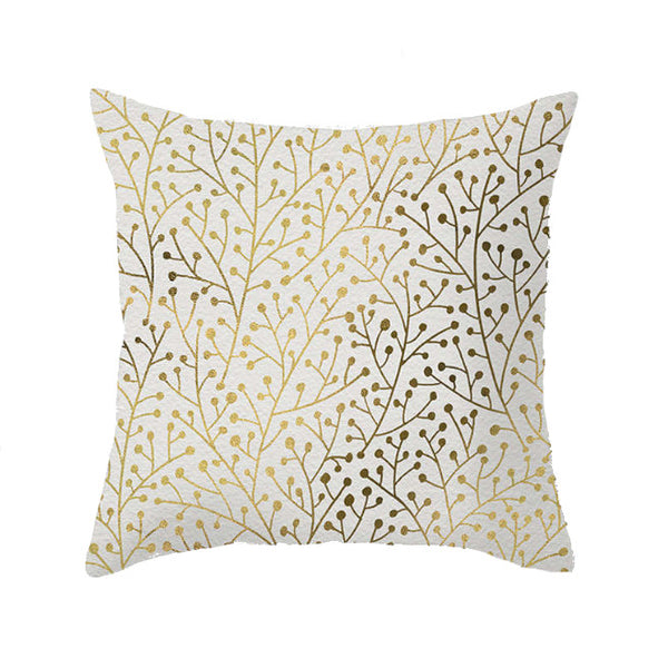 45 X 45Cm Gold Printed Cushion Cover Cushions & Decorative Pillows