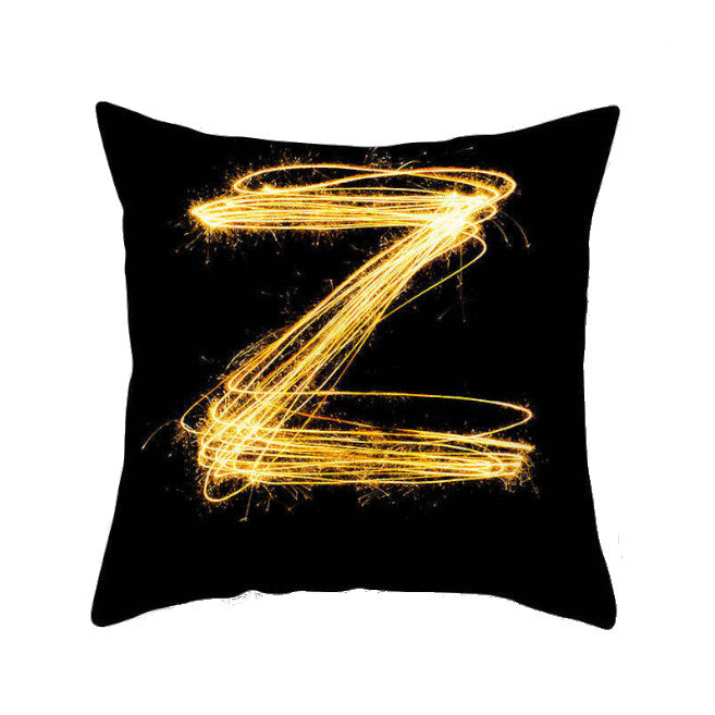 45 X 45Cm Letter Cushion Cover Light Trail Z Cushions & Decorative Pillows