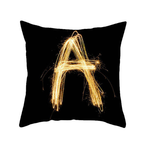 45 X 45Cm Letter Cushion Cover Light Trail Cushions & Decorative Pillows