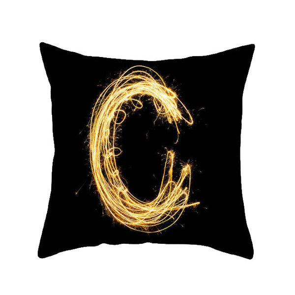 45 X 45Cm Letter Cushion Cover Light Trail Cushions & Decorative Pillows