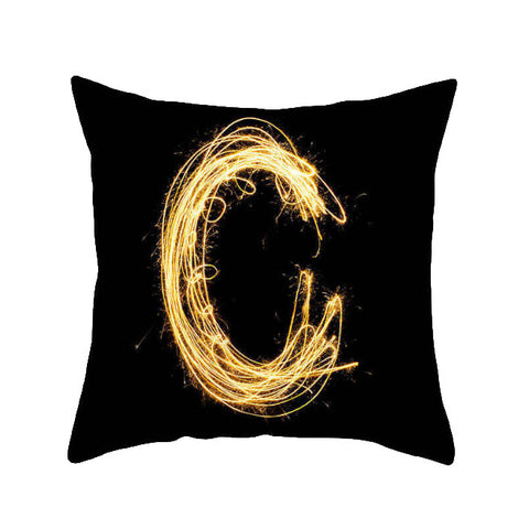 45 X 45Cm Letter Cushion Cover Light Trail Cushions & Decorative Pillows