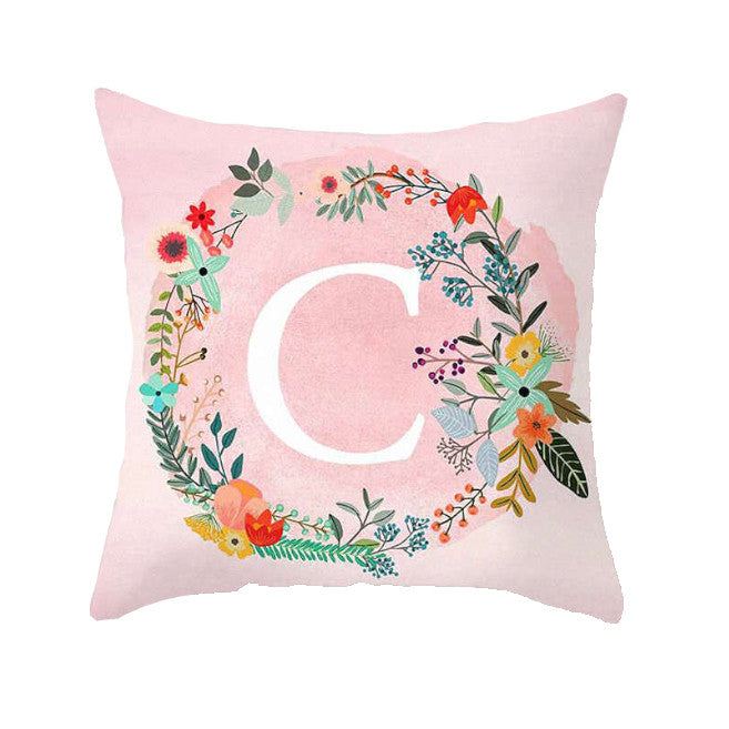 45 X 45Cm Letter Cushion Cover Wreath Cushions & Decorative Pillows