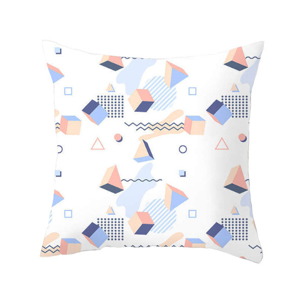 45 X 45Cm Letter Cushion There's Always Reason To Smile Blue White Cover Cushions & Decorative Pillows