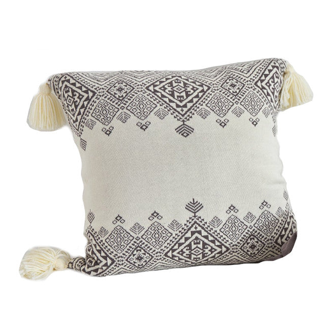 45 X 45Cm Nordico Handmade Cozy Cushion Cover Diamond Greek Key Pattern Cushions & Decorative Pillows