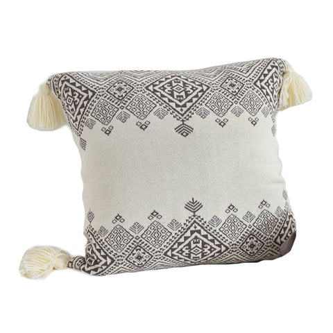 45 X 45Cm Nordico Handmade Cozy Cushion Cover Diamond Greek Key Pattern Cushions & Decorative Pillows