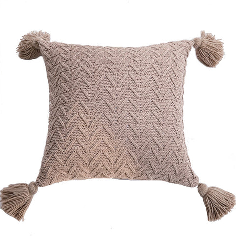 45 X 45Cm Nordico Handmade Cozy Cushion Cover Baby Pink
