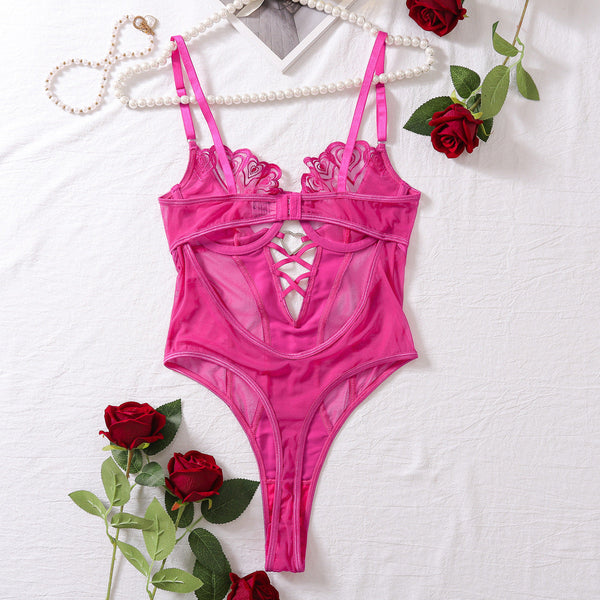 Ultra Thin Mesh Slim Fit Jumpsuit Lingerie Womens Bra Jumpsuits Rompers & Playsuits