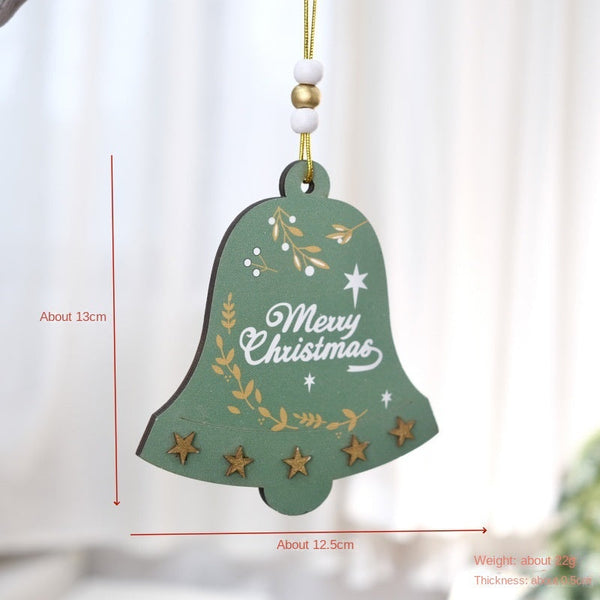 Christmas Bell Ornament For Tree Hotel Diy Atmosphere Decoration Hanging Seasonal Decorations