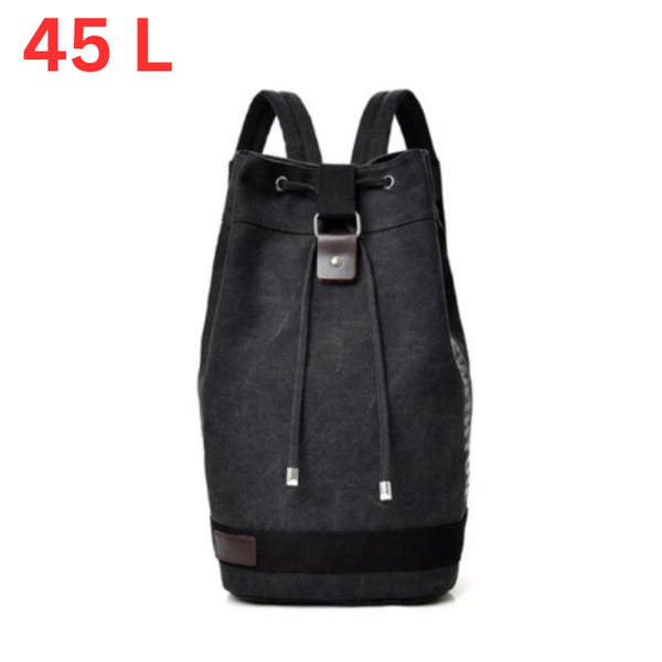 Fashion Casual Canvas Sports Backpack Bucket Bag Travel Mens Bags Backpacks