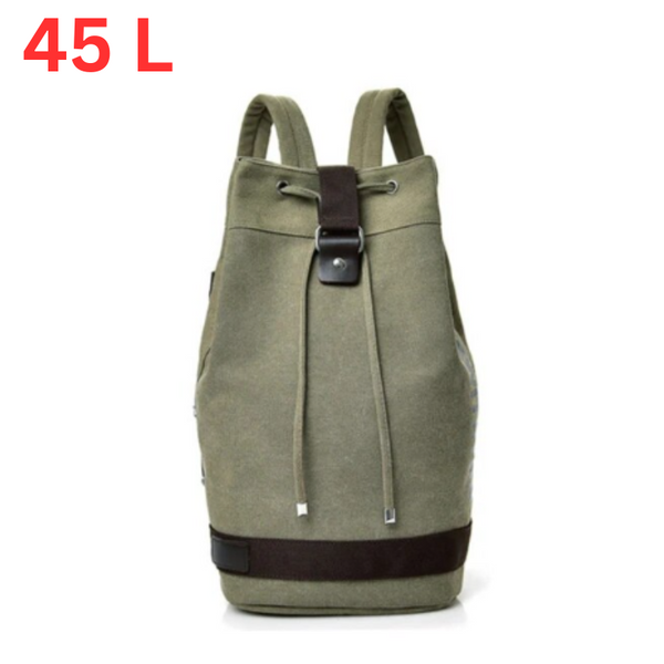 Fashion Casual Canvas Sports Backpack Bucket Bag Travel Mens Bags Backpacks