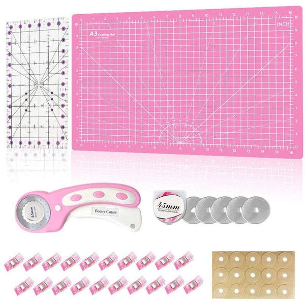 Craft Cutting Tools 45Mm Rotary Cutter Board Set A3 Self Healing Mat Fabric Cutters & Trimmers