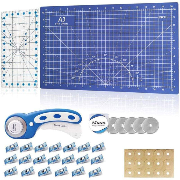 Craft Cutting Tools 45Mm Rotary Cutter Board Set A3 Self Healing Mat Fabric Cutters & Trimmers