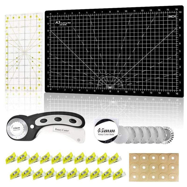Craft Cutting Tools 45Mm Rotary Cutter Board Set A3 Self Healing Mat Fabric Cutters & Trimmers