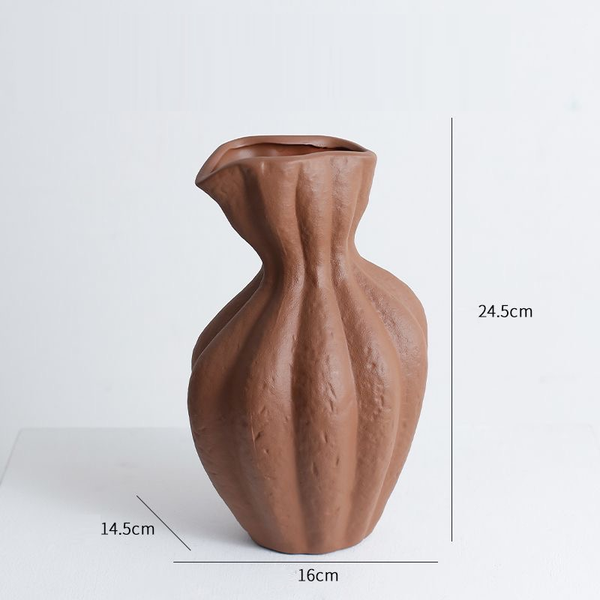Entrance Wine Cabinet Decoration Home Living Room Art Display Coarse Pottery Vase Display Stands