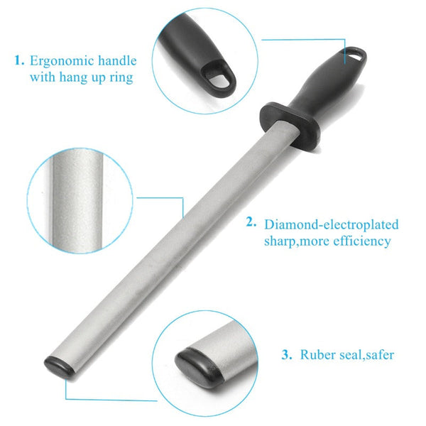 12Inch 600 Grit Diamond Knife Sharpener Tool Sharpeners