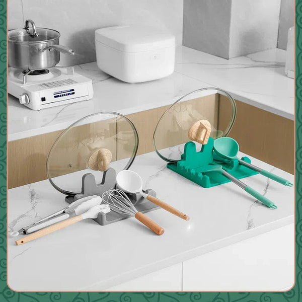 Silicone Pot Lid Rack Kitchen Storage Soup Spoon Pad Seated Spatula Household Other Kitchen Storage