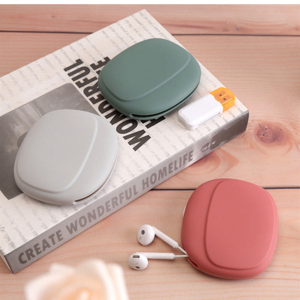 Silicone Earphone Data Cable Bag Storage Case Earbud Cases