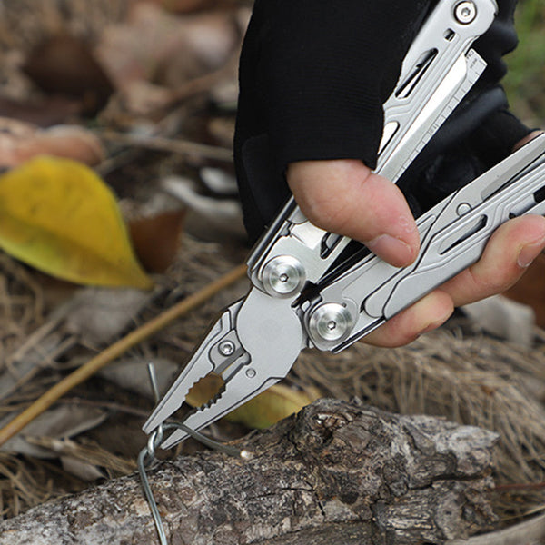 12 In Multitool Pliers With Professional Survival Gear For Camping Hunting Fishing | Perfect Gifts Men Multi Tools