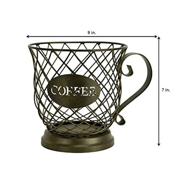 Coffee Cup Mug Pod Holder Storage Basket Vases