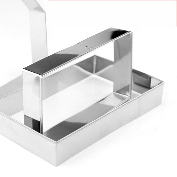 10Pcs 3D Gingerbread House Stainless Steel Christmas Set Cookie Cutters