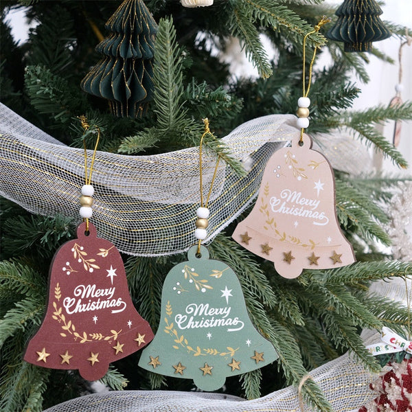 Christmas Bell Ornament For Tree Hotel Diy Atmosphere Decoration Hanging Seasonal Decorations