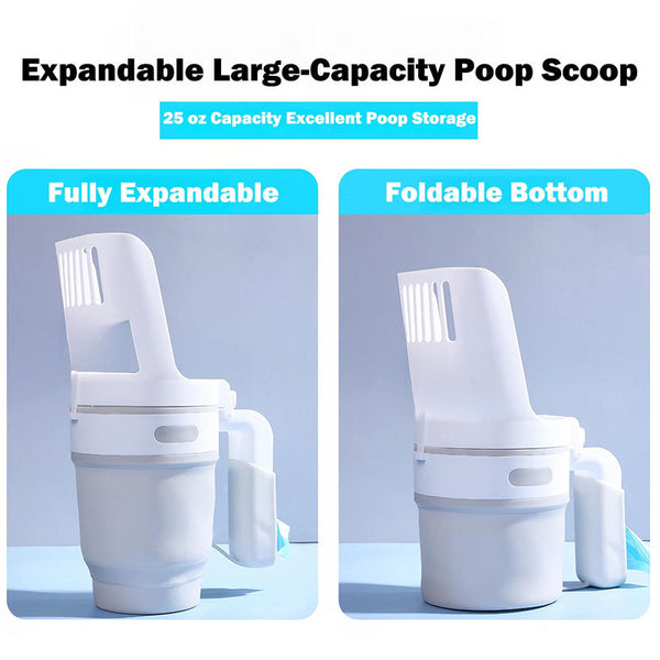 Upgrade Widen Cat Litter Shovel Scoop With Refill Bags Self Cleaning Waste Bin System Litter Scoops