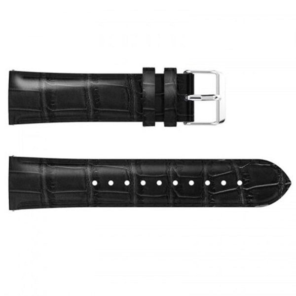 46Mm Leather Strap For Samsung Galaxy Watch Black Watch Bands