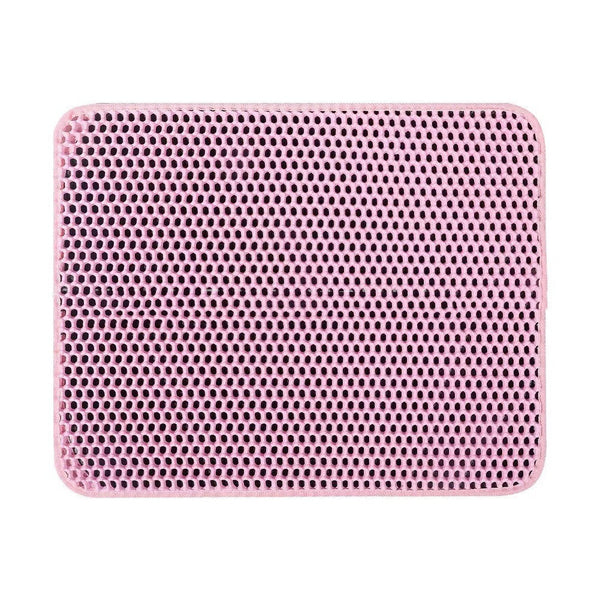 Cat Litter Mat Pet Solid Color Waterproof Easy Clean Scatter Litter Tray Accessories