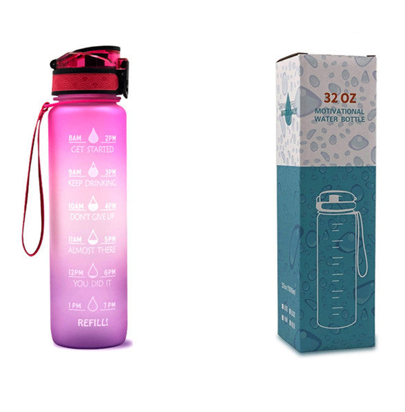 1 Litre Tritan Water Bottle With Time Marker For Sports And Fitness Activities Water Bottles