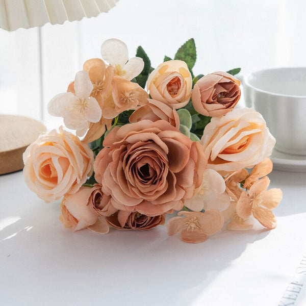 High Quality Silk Roses: For Home Bedroom Weddings (Wreaths Arch Decor) Outdoor Yards Diy Gifts. Artificial Plants