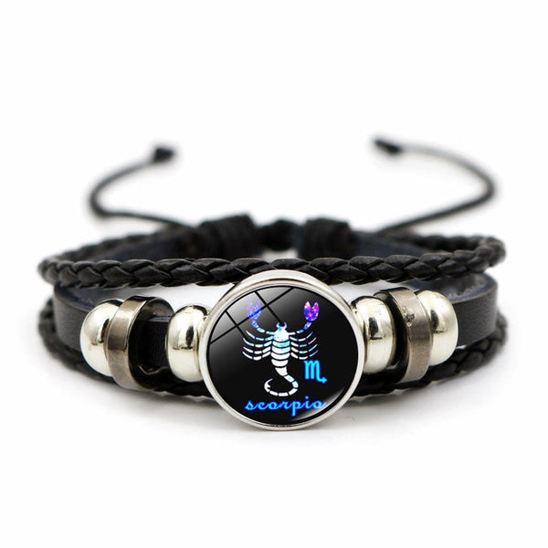 Veile Studios Gem Fashion Creative Leather Weaving Beaded Bracelet For Jewellery Bracelets