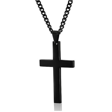 Veile Studios Classic Cross Necklace Men's Pendant Fashion Stainless Steel Jewelry Accessories Necklaces & Pendants