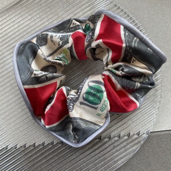 Piping Silk Hairband With Dollar Pattern Printing For Fashionable Headwear Headbands