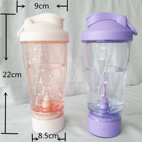 450Ml Electric Stirring Cup Spiral Pattern Vortex Protein Powder Shake Automatic Colorful Running Lantern Other Kitchen Gadgets