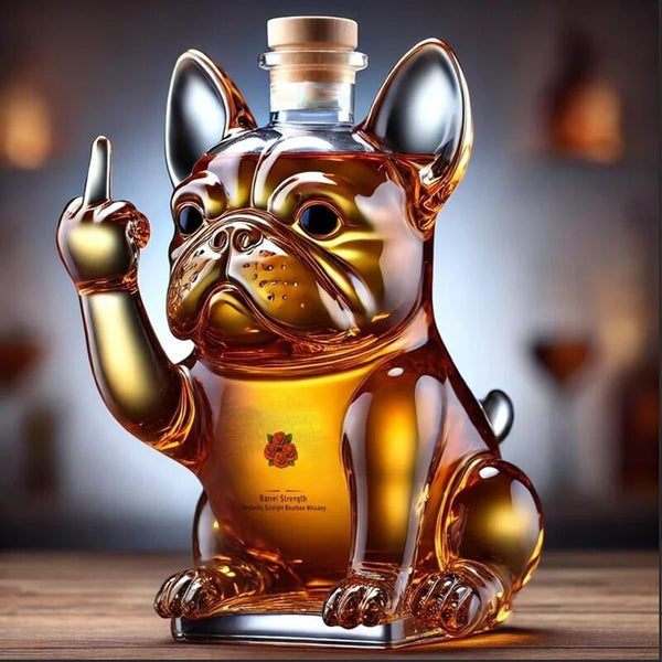 Funny Middle Finger Duck Turtle Dog Whisky Glass Decanter Bar Home Office Decor Decanters