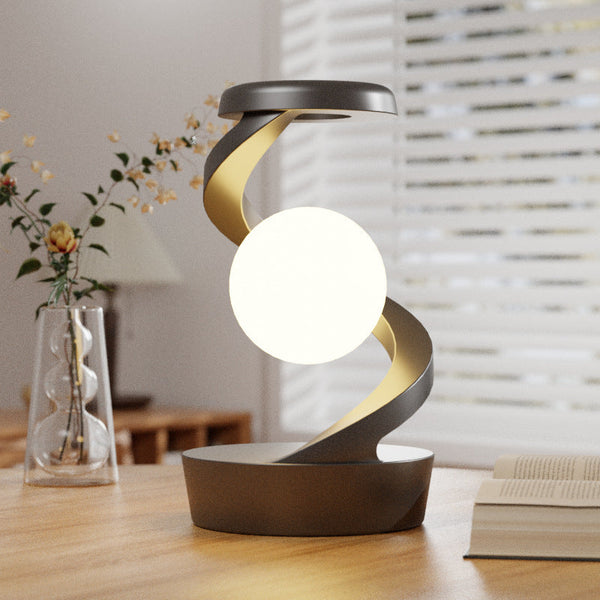 Rotating Moon Desk Lamp With Wireless Charging Sensor Control Table Lamps