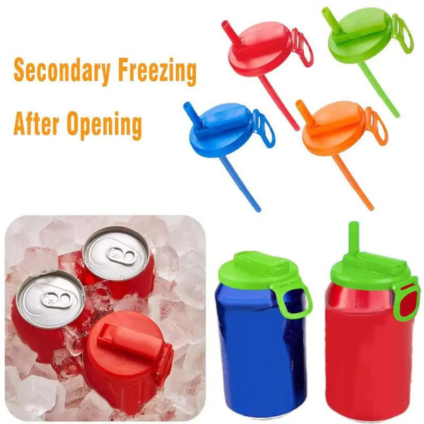 Soda Can Lid Straw Reusable Stopper For Beer Juice Drink Cap Other Kitchen Gadgets