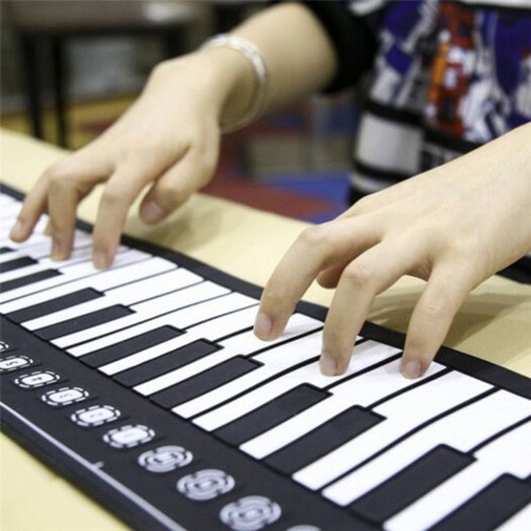 49 Key Hand Roll Electronic Piano Portable Folding Flexible Keyboard