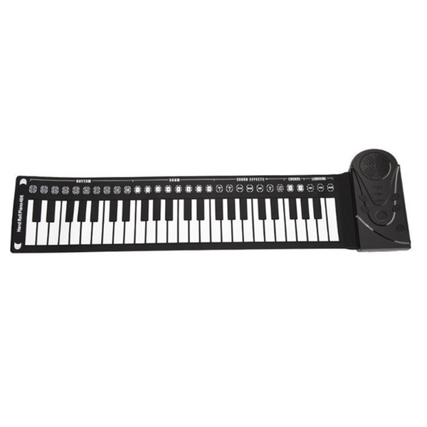 Electronic Keyboards 49 Key Hand Rolled Piano Portable Folding Electronic Beginner Practice With Speakers Suitable For Children